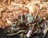 キノコとイカゲソのわた炒め作り方5写真