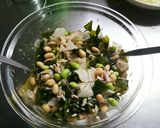 大根･わかめ･豆のごまマヨポンサラダ♪作り方5写真