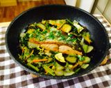 秋鮭と野菜☆フライパン蒸し焼き作り方6写真