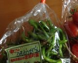 辛くない♥️ひもとうがらしの炒めもの作り方1写真