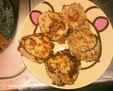 レンコンとひき肉のはさみチーズ焼き作り方5写真