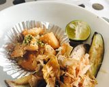 簡単！焼きなすのポン酢がけ作り方4写真