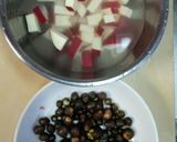 秋の炊き込み御飯～お芋とむかご作り方2写真