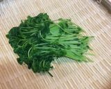 あっという間♪豆苗+帆立のナムル風サラダ作り方3写真