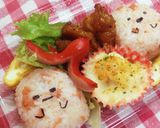 すみっこぐらしっぽいお弁当♪作り方3写真