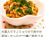 旬の味★切るだけみょうが納豆★作り方4写真