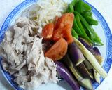たっぷり野菜と豚肉の冷しゃぶ作り方5写真