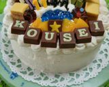 誕生日ケーキ(マインクラフト)覚書作り方8写真