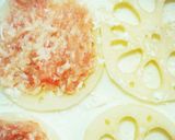 鶏ミンチとプチトマトde蓮根の挟み揚げ作り方4写真