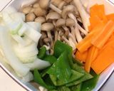 ☆秋鮭の具沢山塩あんかけかた焼きそば作り方3写真