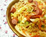 さっぱり味☆コンソメウィンナー焼きそば♪作り方5写真