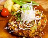 絶品きのこソースの和風チーズハンバーグ作り方6写真