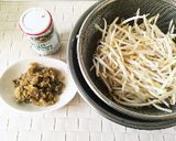もやしと搾菜のピリ辛煮。おつまみ、お弁当作り方1写真