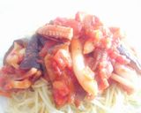 ♡イカゲソとナスのトマトソースパスタ♡作り方6写真