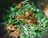水菜とちりめん山椒のカリカリサラダ作り方3写真