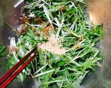 水菜とちりめん山椒のカリカリサラダ作り方4写真