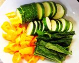 ☆簡単☆ズッキーニと豚の味噌炒め作り方1写真