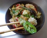 最速のバッタのかき揚げ丼作り方16写真