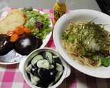 簡単に♪冷凍ナメコのおろしパスタ♡作り方5写真