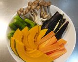 緑黄色＊素揚げ野菜の彩りカレー作り方1写真