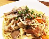 キノコのバーニャカウダパスタ作り方9写真