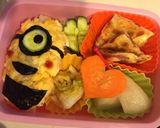 簡単キャラ弁 ミニオン作り方2写真