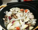 簡単 黒ごま根菜シチュー作り方2写真