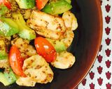 鶏胸肉アボカドトマトの柚子胡椒炒め❤️作り方6写真