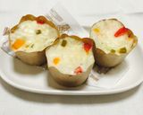 離乳食後期。3分で完成ヨーグルト蒸しパン作り方3写真