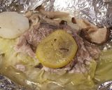 豚肉のホイル焼き☆レモンバター風味作り方7写真