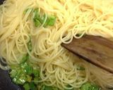 万願寺とうがらしとニンニクのパスタ作り方6写真