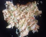 低糖質！玉子豆腐のお好み焼き作り方2写真