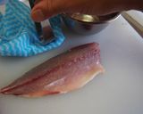 アジの刺身　皮の引き方作り方3写真