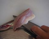 アジの刺身　皮の引き方作り方7写真