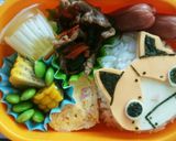 妖怪ウォッチ☆簡単ｷｬﾗ弁☆ゴルニャン作り方4写真