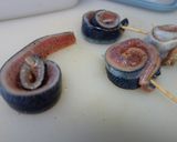ロール秋刀魚香草焼き♡大根おろしと酢橘で作り方3写真