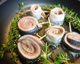 ロール秋刀魚香草焼き♡大根おろしと酢橘で作り方4写真