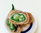 オクラの豚肉巻き甘辛炒め作り方4写真