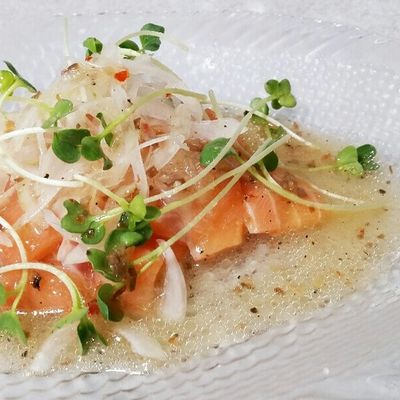 サーモンのカルパッチョ by 食の応援団 【クックパッド】 簡単おいしい