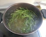 モロヘイヤとシーチキンのパスタ作り方1写真