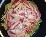 豚肉とキャベツのはさみ蒸し作り方2写真