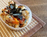 簡単お弁当おかず☆厚揚げとしめじの卵とじ作り方4写真