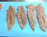 糖質制限　簡単☆鶏ささみのはさみ焼き作り方2写真