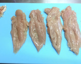 糖質制限　簡単☆鶏ささみのはさみ焼き作り方2写真