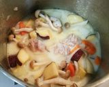 秋の味覚☆さつま芋&きのこクリーム煮作り方6写真