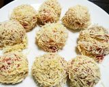 栗の肉巻きそうめんフライ♪作り方3写真