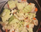 野菜をフライパンで焼くだけ☆簡単豚汁作り方1写真