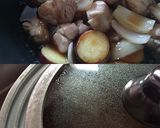 サツマイモと鶏肉の甘酢醤油バター炒め作り方6写真