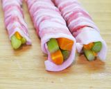 お弁当にも♡彩り野菜と豚バラの太巻き作り方6写真