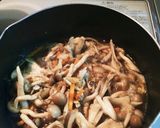 餅米プラス✨別鍋炒り煮もっちり混ぜご飯✨作り方3写真